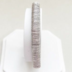 Vintage JCM Sterling Silver Filament Wire Cuff Bracelet